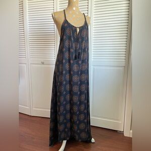 Elegant Blue Maxi Dress